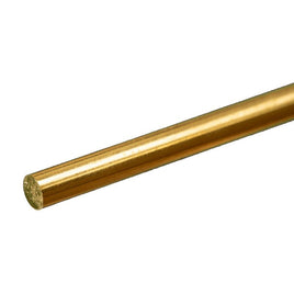 K & S Metals - Round Brass Rod: 3/16" OD x 12" Long - Hobby Recreation Products