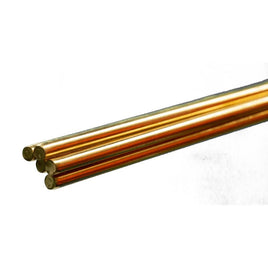 K & S Metals - Round Brass Rod: 3/16" OD x 36" Long - Hobby Recreation Products
