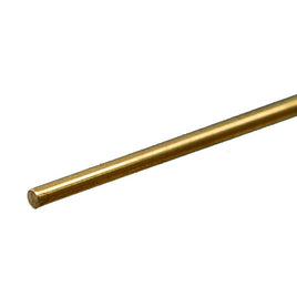 K & S Metals - Round Brass Rod: 3/32" OD x 12" Long - Hobby Recreation Products