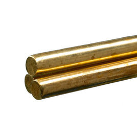 K & S Metals - Round Brass Rod: 5/16" OD x 36" Long - Hobby Recreation Products