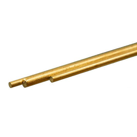 K & S Metals - Round Brass Rod Assortment: 0.114, 0.081, 0.072 Solid Brass Rod - Hobby Recreation Products