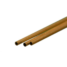 K & S Metals - Round Brass Tube: 1/16" OD x 0.014" Wall x 12" Long - Hobby Recreation Products