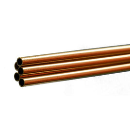 K & S Metals - Round Brass Tube: 1/8" OD x 0.014" Wall x 36" Long - Hobby Recreation Products