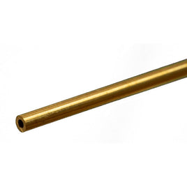 K & S Metals - Round Brass Tube: 1/8" OD x 0.029" Wall x 12" Long - Hobby Recreation Products