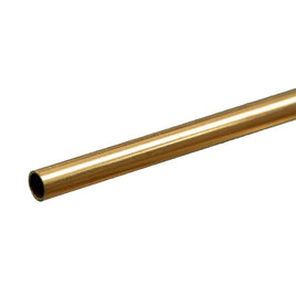 K & S Metals - Round Brass Tube: 3/16" OD x 0.014" Wall x 12" Long - Hobby Recreation Products