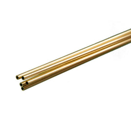 K & S Metals - Round Brass Tube: 3/32" OD x 0.014" Wall x 36" Long - Hobby Recreation Products
