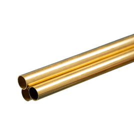 K & S Metals - Round Brass Tube: 3/8" OD x 0.014" Wall x 36" Long - Hobby Recreation Products