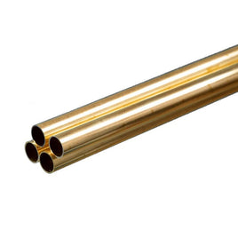 K & S Metals - Round Brass Tube: 5/16" OD x 0.014" Wall x 36" Long - Hobby Recreation Products