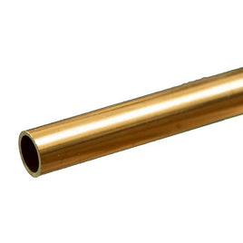 K & S Metals - Round Brass Tube: 5/16" OD x 0.029" Wall x 12" Long - Hobby Recreation Products