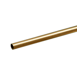 K & S Metals - Round Brass Tube: 5/32" OD x 0.014" Wall x 12" Long - Hobby Recreation Products