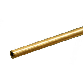 K & S Metals - Round Brass Tube: 5/32" OD x 0.029" Wall x 12" Long - Hobby Recreation Products
