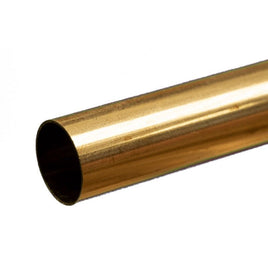 K & S Metals - Round Brass Tube: 5/8" OD x 0.014" Wall x 12" Long - Hobby Recreation Products