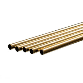 K & S Metals - Round Brass Tube: 9/32" OD x 0.014" Wall x 36" Long - Hobby Recreation Products