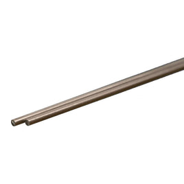 K & S Metals - Round Stainless Steel Rod: 1/16" OD x 12" Long - Hobby Recreation Products