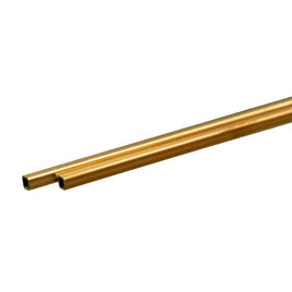 K & S Metals - Square Brass Tube: 3/32" OD x 0.014" Wall x 12" Long - Hobby Recreation Products