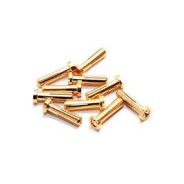 Maclan Racing - Maclan MAX CURRENT 4mm Gold Bullet Connectors (10 pcs) - Hobby Recreation Products