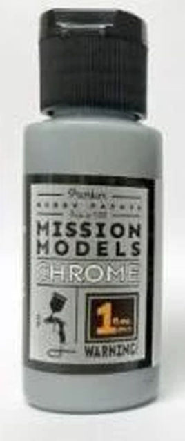 Mission Models - Acrylic Model Paint 1oz Bottle Chrome - Hobby Recreation Products