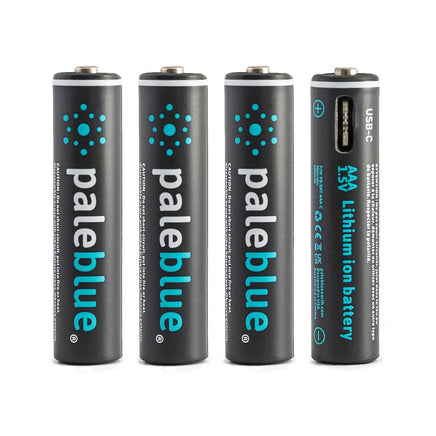 PALE BLUE EARTH - Pale Blue Lithium Ion Rechargeable AAA Batteries 4pk - Hobby Recreation Products