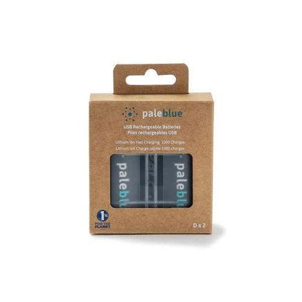 PALE BLUE EARTH - Pale Blue Lithium Ion Rechargeable D Batteries 2pk - Hobby Recreation Products