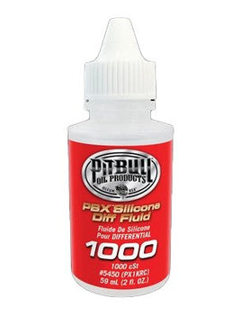 Pit Bull Tires - PBX Silicone Differential Fluid, 1000cSt 2oz Bottle - Hobby Recreation Products