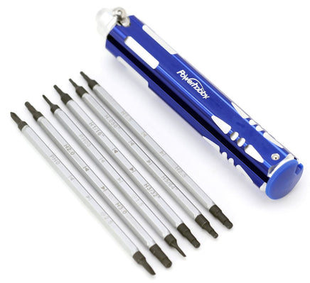 Power Hobby - 12-Tip Multi-Driver RC TOOL SET Aluminum Handle - Hobby Recreation Products