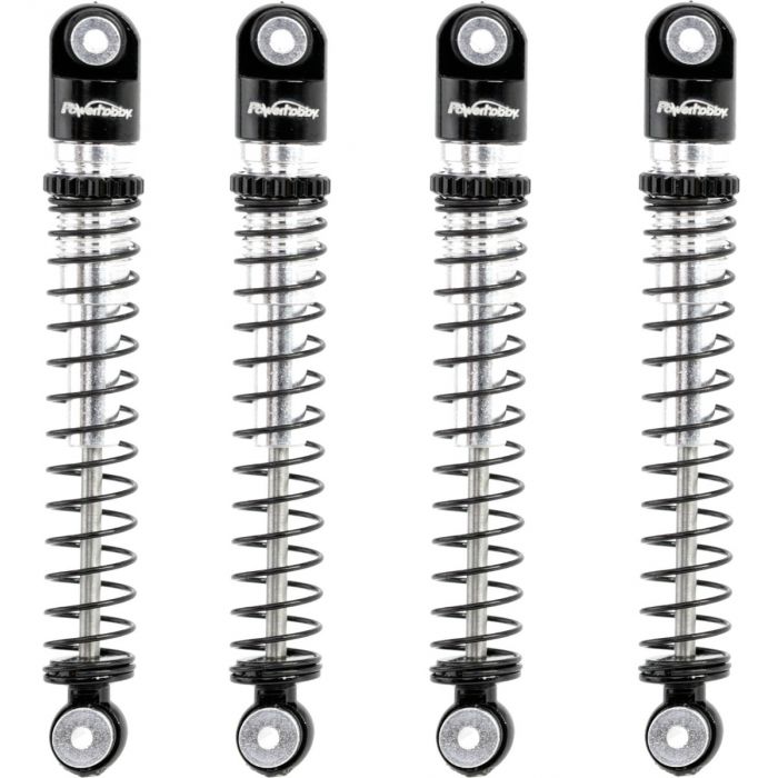 1/24 Aluminum 54mm Long Travel Shocks, Black, for Axial SCX24 Hobby Recreation Products