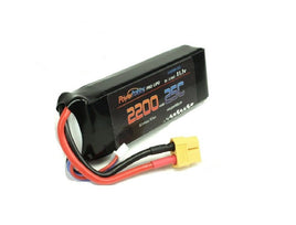 Power Hobby - 3S 11.1V 2200mAh 25C LiPo Battery Pack with Hardwired XT60 Connector - Hobby Recreation Products