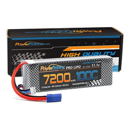 Power Hobby - 3S 11.1V 7200mAh 100C-200C LiPo Battery w/ EC5 Plug - Hobby Recreation Products