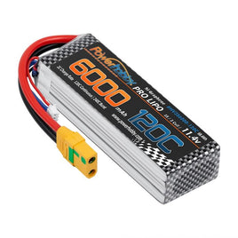Power Hobby - 3S 11.4V 6000mAh 120C Graphene + HV LiPo Battery with XT90 Plug - Hobby Recreation Products