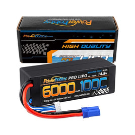 Power Hobby - 4S 14.8V 6000mAh 100C LiPo Battery with EC5, Hard Case - Hobby Recreation Products