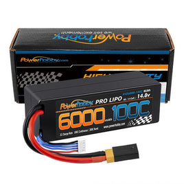 Power Hobby - 4S 14.8V 6000mAh 100C LiPo Battery, with XT60 - Hobby Recreation Products