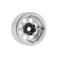 Power Hobby - B2 Aluminum 1.9 Beadlock Wheels 9mm Hubs, Silver, for 1/10 Rock Crawler, 4pcs - Hobby Recreation Products