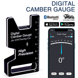 Power Hobby - Digital Bluetooth Camber Gauge - Hobby Recreation Products