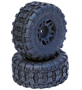 Power Hobby - Raptor 2.2 SCT Short Course All Terrain Belted Tires Mounted Slash 4WD - Hobby Recreation Products