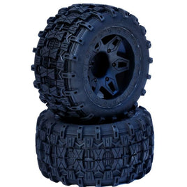 Power Hobby - Raptor 2.8" Belted 1/10 Stadium Truck Tires, Mounted, 14mm, for Arrma Granite 4x4 - Hobby Recreation Products