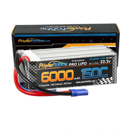 Power Hobby - XTREME 6S 22.2V 6000mAh 150C/300C LiPo Battery with EC5 Plug - Hobby Recreation Products