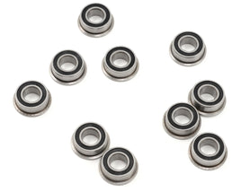 Protek RC - 5x10x4mm Rubber Sealed Flanged "Speed" 1/8 Bearings (10) - Hobby Recreation Products