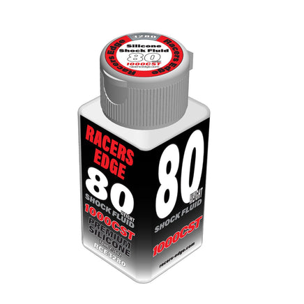 Racers Edge - 80 Weight 1000cst 70ml 2.36oz Pure Silicone Shock Oil - Hobby Recreation Products