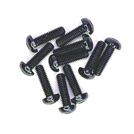 Racers Edge - Button Head Hex Screw 3x10mm Black (10pcs) - Hobby Recreation Products