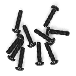Racers Edge - Button Head Hex Screw 3x12mm Black (10pcs) - Hobby Recreation Products