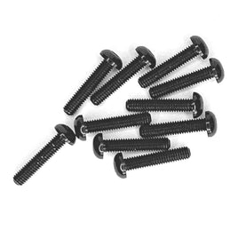 Racers Edge - Button Head Hex Screw 3x14mm Black (10pcs) - Hobby Recreation Products