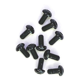 Racers Edge - Button Head Hex Screw 3x6mm Black (10pcs) - Hobby Recreation Products