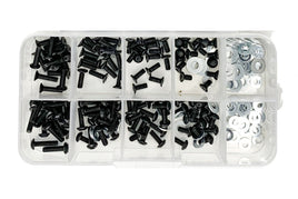 Racers Edge - High Strength Steel Screw Assortment Box for 1/10 RC Car (180 pcs) - Hobby Recreation Products
