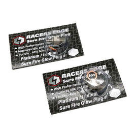 Racers Edge - Platinum / Iridum Sure Fire #3 Medium Glow Plugs (2-Pack) - Hobby Recreation Products