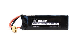 Rage R/C - 11.1V 3S 25C 3600mAh Li-Po Battery w/ XT60; SC700BL Super Cat - Hobby Recreation Products