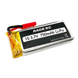 Rage R/C - 3.7V 750mAh 35C LiPo Battery w/JST; Electra - Hobby Recreation Products