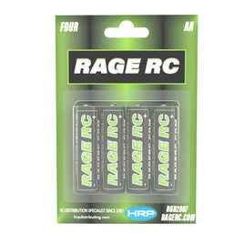 Rage R/C - AA Alkaline Batteries (4 Pack) - Hobby Recreation Products