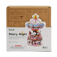 Robotime - DIY Music Box; Starry Night - Hobby Recreation Products