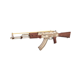 Robotime - Justice Guard Gun Models; AK-47 Assault Rifle Rubber Band Gun - Hobby Recreation Products