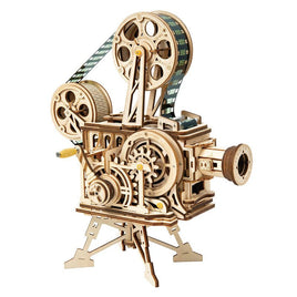 Robotime - Mechanical Wood Models; Vitascope - working projector, hand-crank generator - Hobby Recreation Products